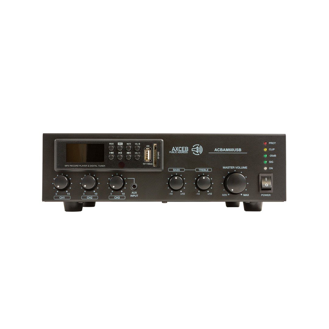Amplificateur mélangeur 30W monozone SD/USB/MP3/ TUNER AM/FM /Bluetooth intégré