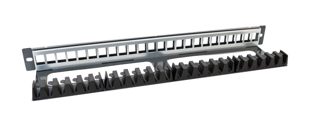 BCPAN1U – Panneau de brassage 19’’ 24 ports 1U – Gamme BC